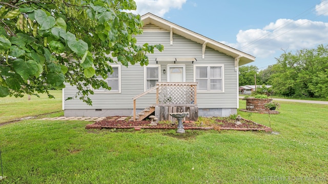 2019 Mckenzie Rd, Pawhuska, OK 74056 - view of front of property with crawl space and a front yard