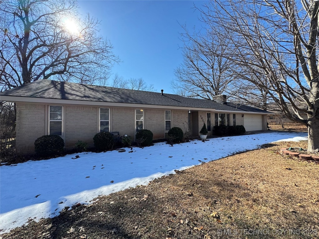 view of ranch-style home