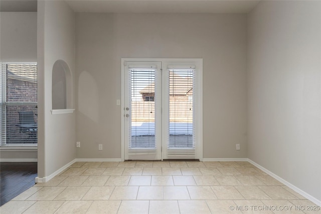 view of tiled empty room