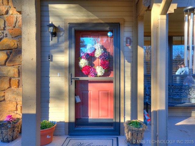 view of entrance to property