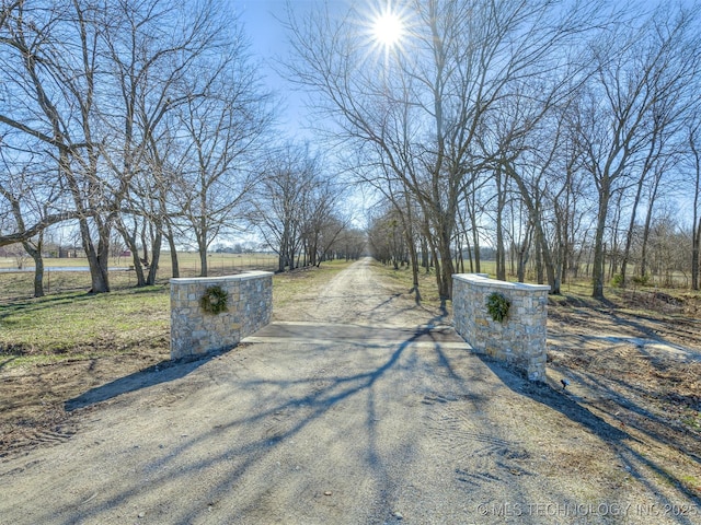 view of road