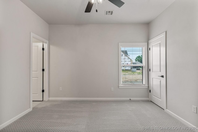 4006 S Dogwood Pl, Broken Arrow, OK 74012 - unfurnished room featuring light carpet, ceiling fan, and baseboards