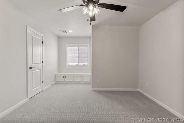 4006 S Dogwood Pl, Broken Arrow, OK 74012 - empty room with ceiling fan, light colored carpet, and baseboards