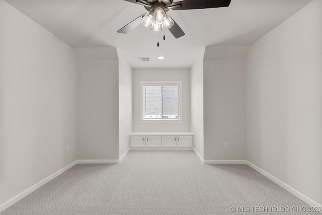 4006 S Dogwood Pl, Broken Arrow, OK 74012 - empty room with light colored carpet, baseboards, and a ceiling fan