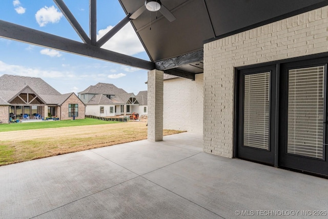 4006 S Dogwood Pl, Broken Arrow, OK 74012 - view of patio featuring ceiling fan