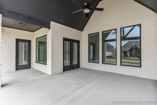 4006 S Dogwood Pl, Broken Arrow, OK 74012 - view of patio / terrace featuring ceiling fan