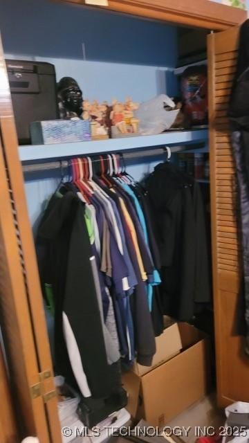 view of closet