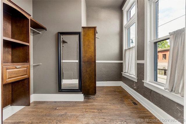 interior space featuring hardwood / wood-style floors