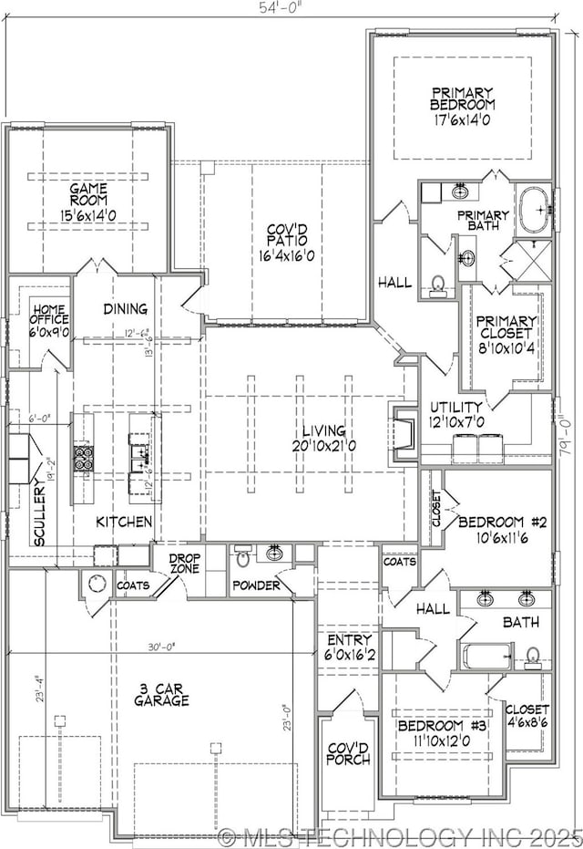 5809 E 126th Pl S, Tulsa, OK 74008 - home floor plan