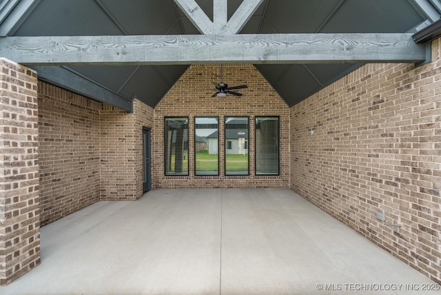 5809 E 126th Pl S, Tulsa, OK 74008 - view of patio featuring ceiling fan