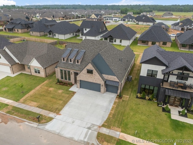 5809 E 126th Pl S, Tulsa, OK 74008 - aerial perspective of suburban area
