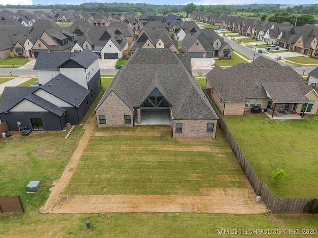 5809 E 126th Pl S, Tulsa, OK 74008 - aerial perspective of suburban area