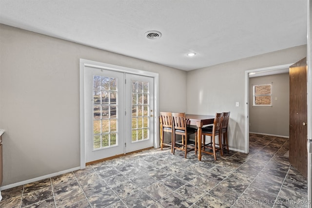 view of dining space