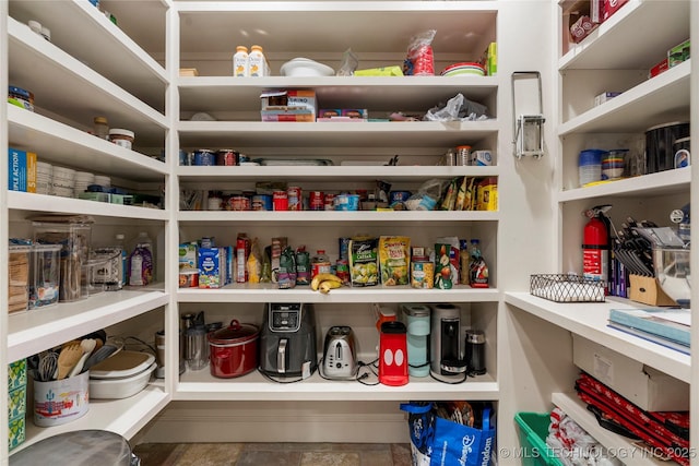 view of pantry