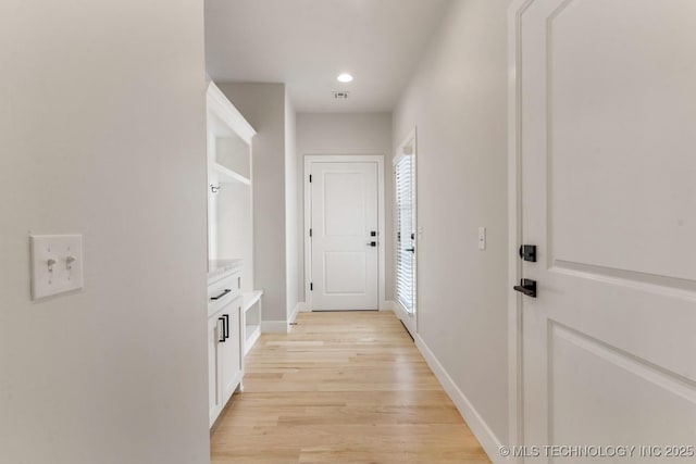 223 W 172nd St S, Mounds, OK 74047 - hallway featuring light wood-style floors and recessed lighting