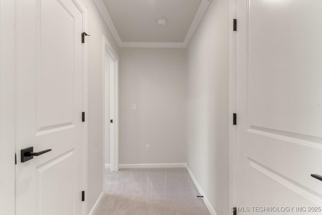 223 W 172nd St S, Mounds, OK 74047 - hallway featuring crown molding and carpet floors