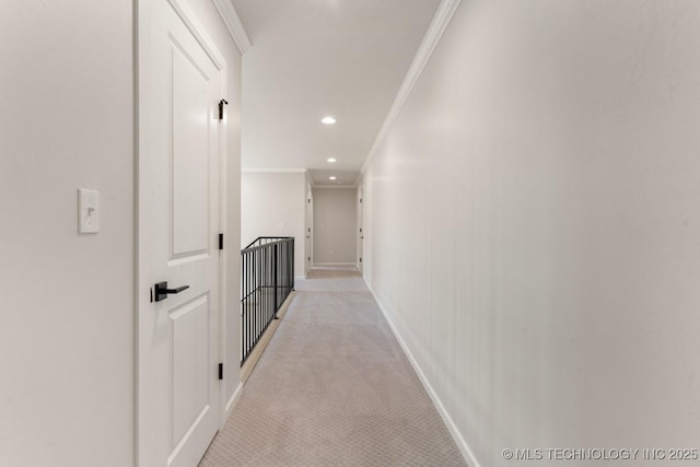223 W 172nd St S, Mounds, OK 74047 - hall with ornamental molding, recessed lighting, and light colored carpet