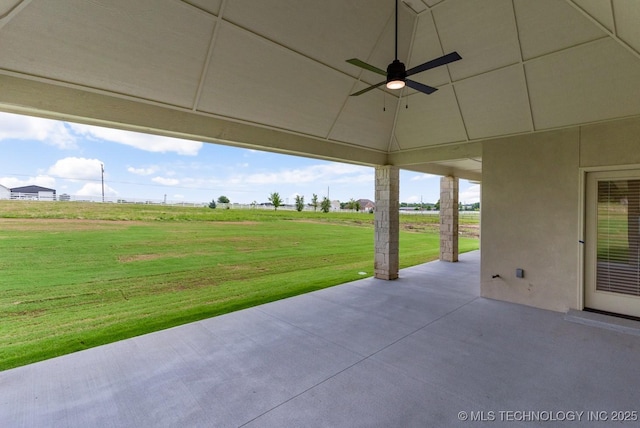 223 W 172nd St S, Mounds, OK 74047 - view of patio with a ceiling fan