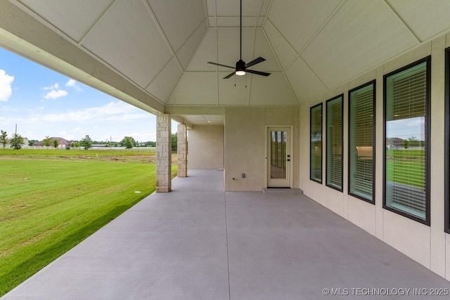 223 W 172nd St S, Mounds, OK 74047 - view of patio featuring a ceiling fan
