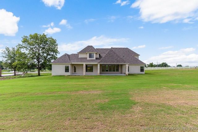 223 W 172nd St S, Mounds, OK 74047 - view of front of home featuring a shingled roof, stucco siding, and a patio