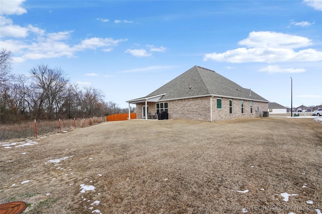 view of back of property