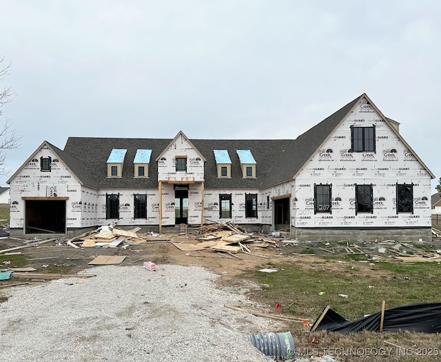 view of unfinished property