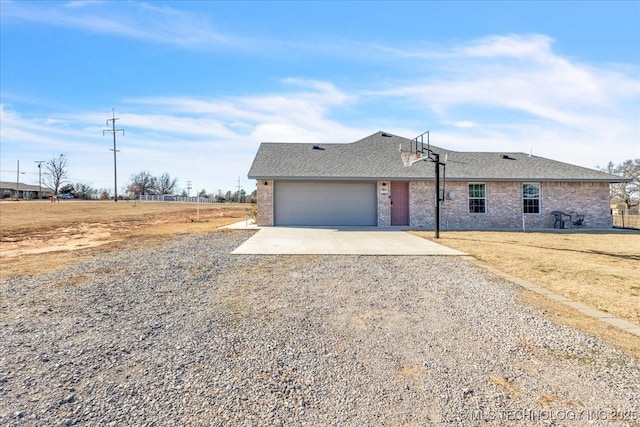 ranch-style house with a garage