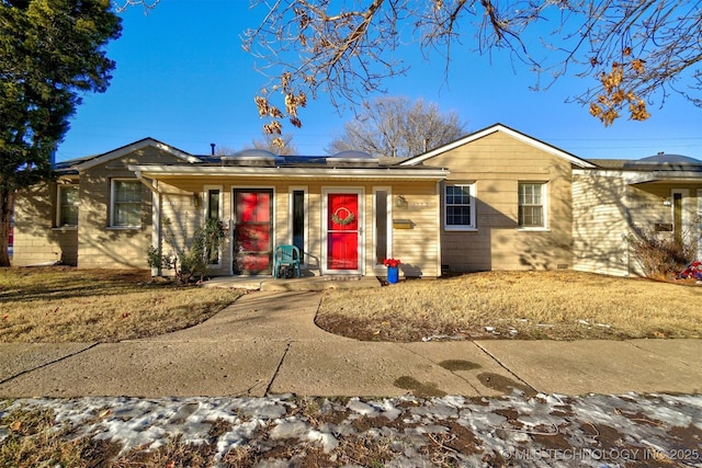 view of ranch-style home