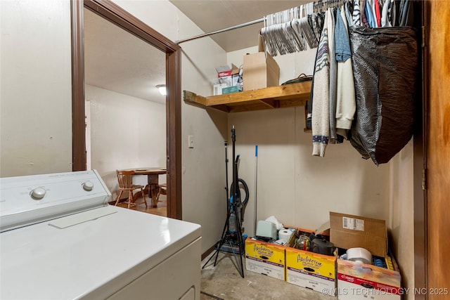 washroom featuring washer / clothes dryer