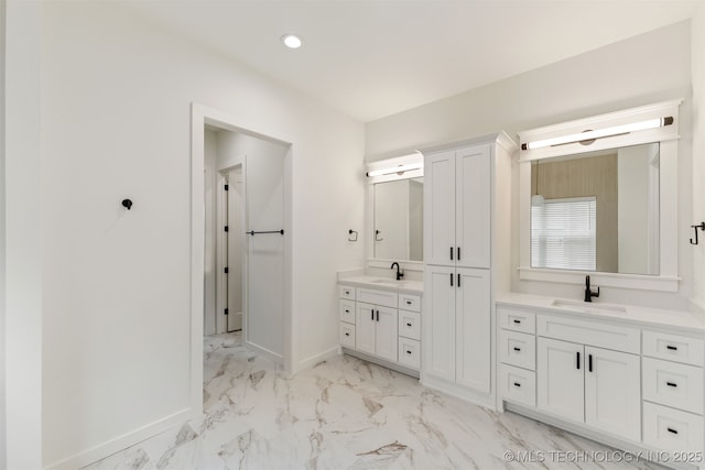 bathroom with vanity