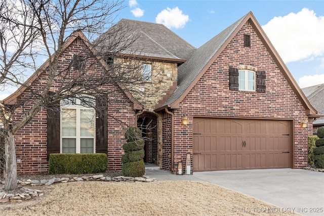 view of front of house featuring a garage