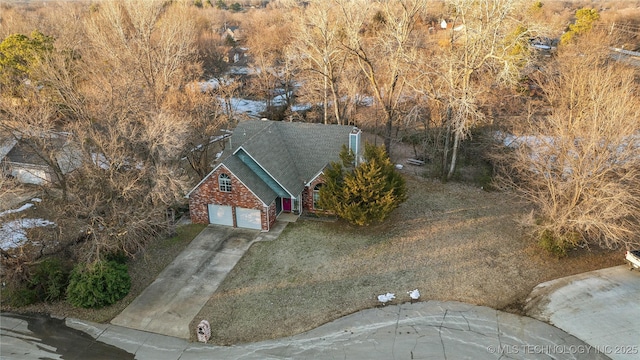 birds eye view of property