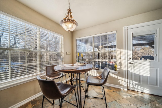 view of dining room