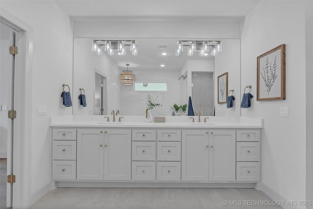 bathroom with vanity