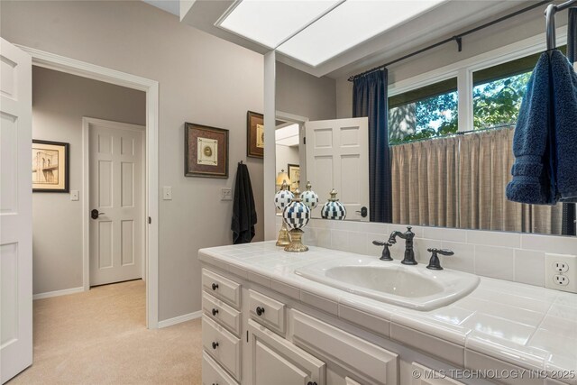 bathroom with vanity