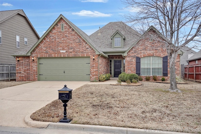 view of property featuring a garage