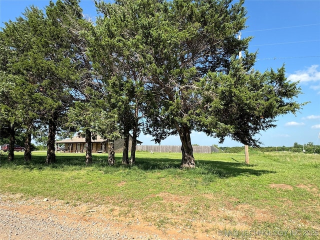 view of yard featuring a rural view