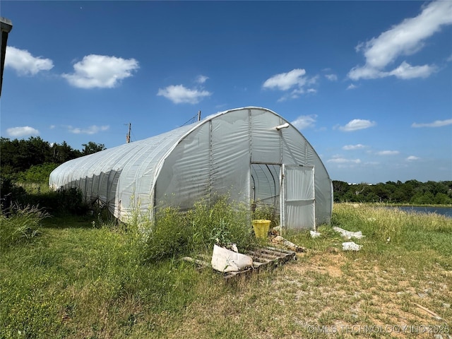 view of outdoor structure