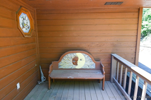 deck featuring visible vents