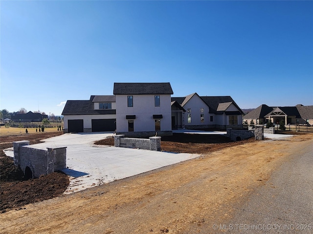 view of front of house featuring a garage