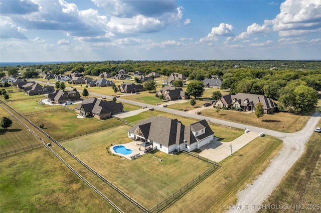 birds eye view of property