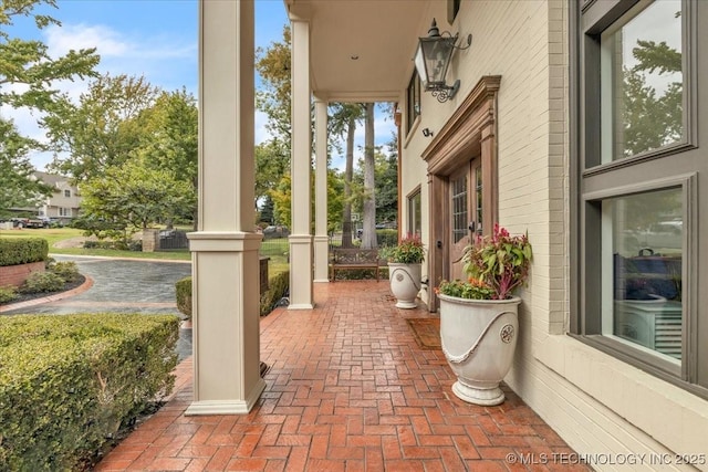 view of patio / terrace featuring a porch