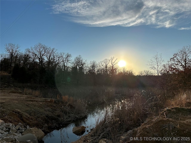 view of nature at dusk