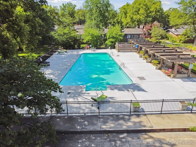 view of pool with a patio