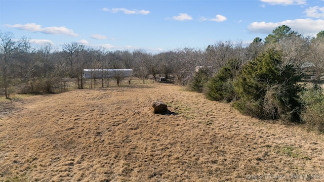 view of landscape featuring a rural view