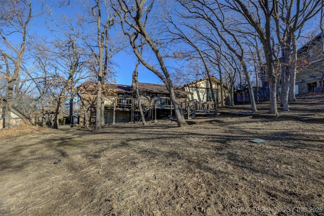 view of rear view of property