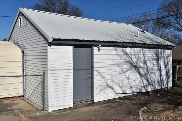 view of outbuilding