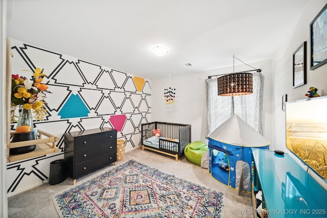 playroom with carpet floors