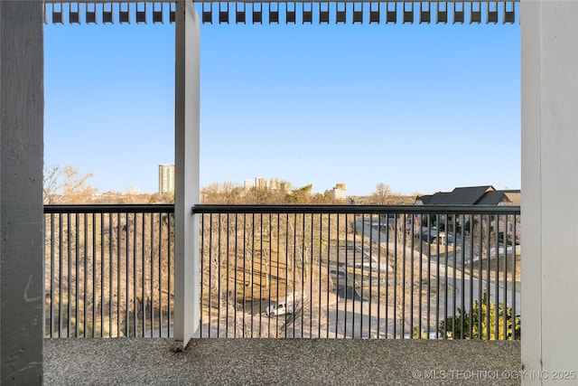 view of balcony