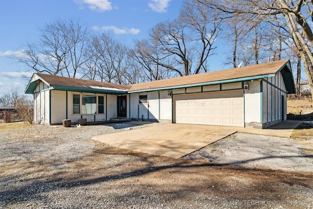 ranch-style house with a garage